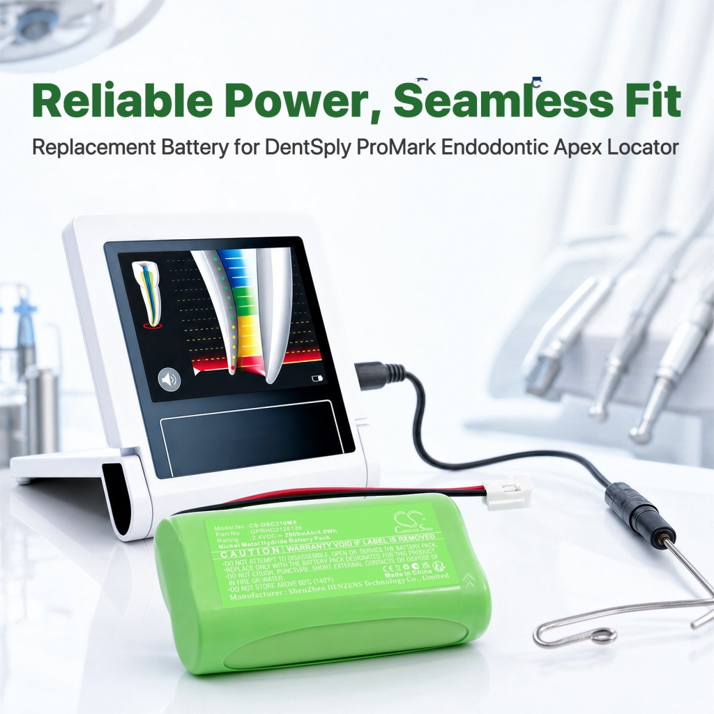 Baterie kompatibilní s DentSply ProMark Endodontic Apex Locator CS-DSC210MX