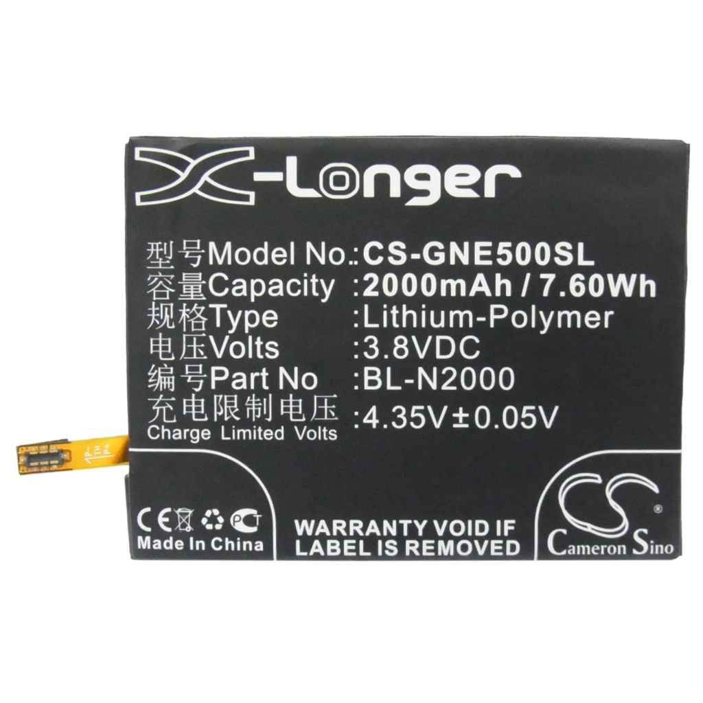 Baterie kompatibilní s GIONEE CS-GNE500SL