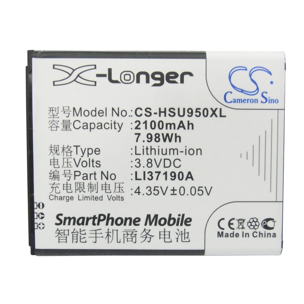 Cameron Sino X-Longer náhradní baterie smartphone 2100mAh 3,8V 7,98Wh - čelní pohled