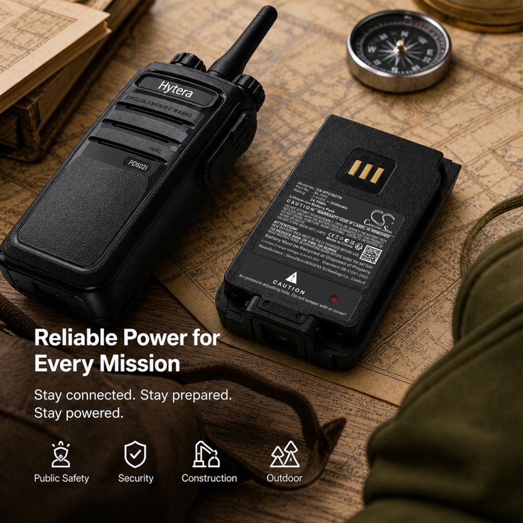 Baterie kompatibilní s HYT Hytera CS-HTC502TX