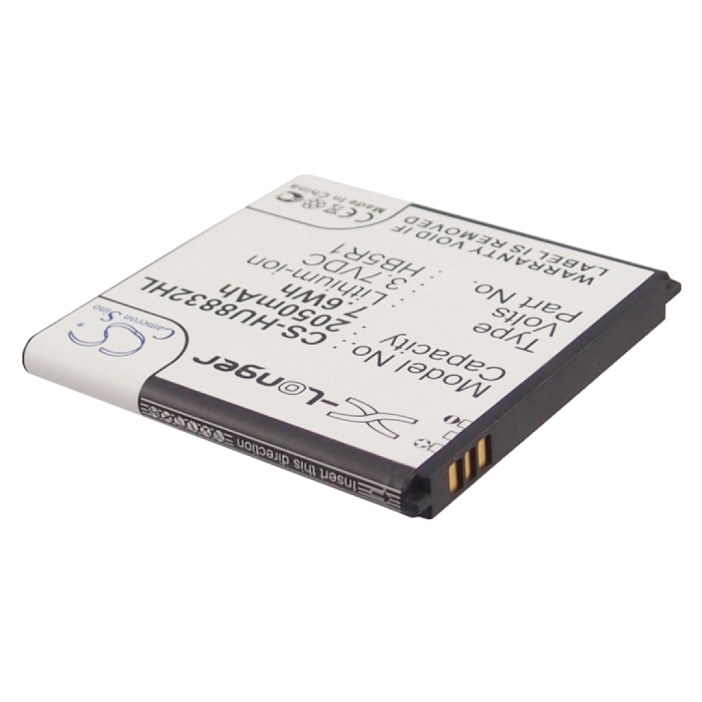Štítek baterie CS-HU8832HL 2050mAh 7,6Wh - obrácený pohled