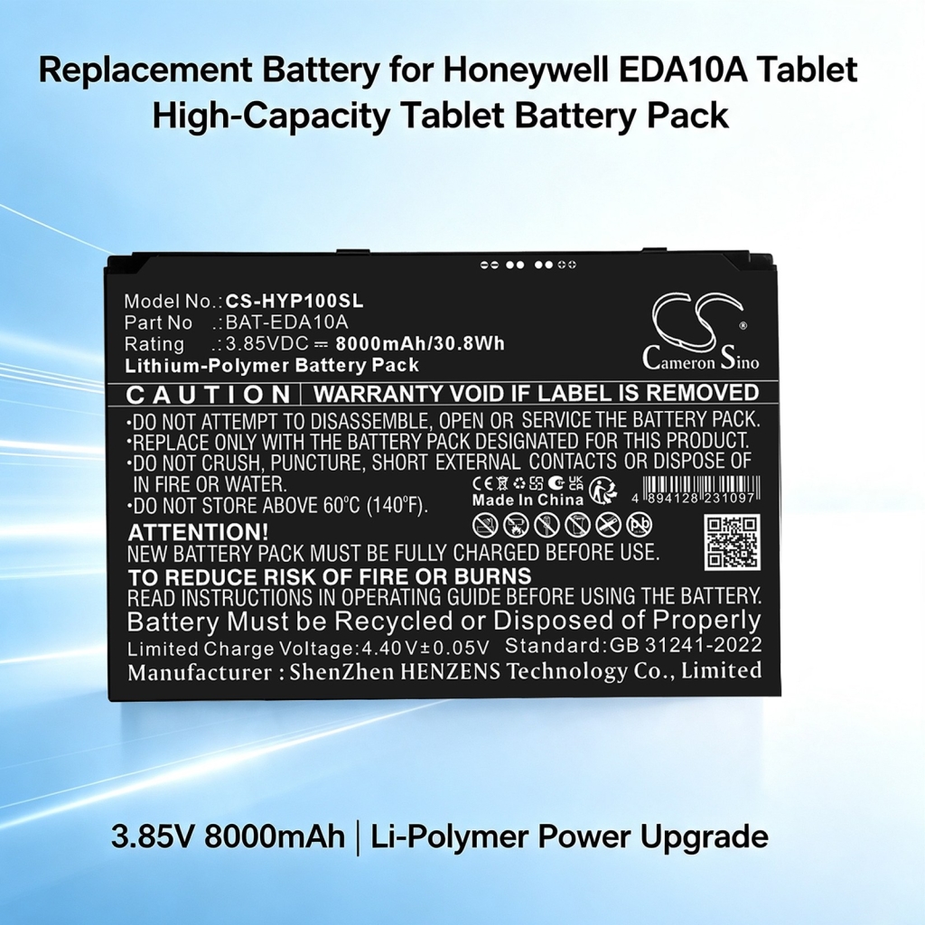 Baterie kompatibilní s Honeywell CS-HYP100SL