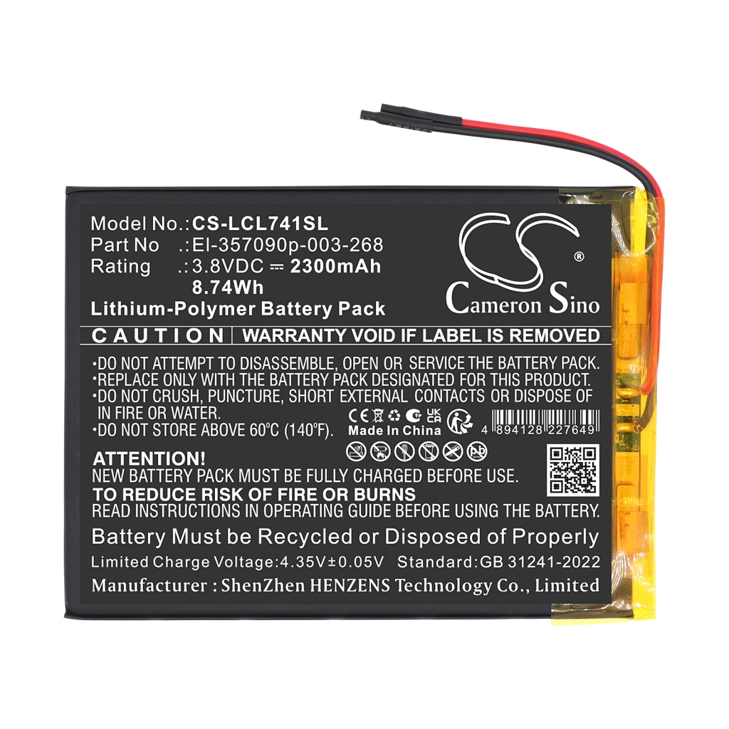 Baterie kompatibilní s Logicom CS-LCL741SL