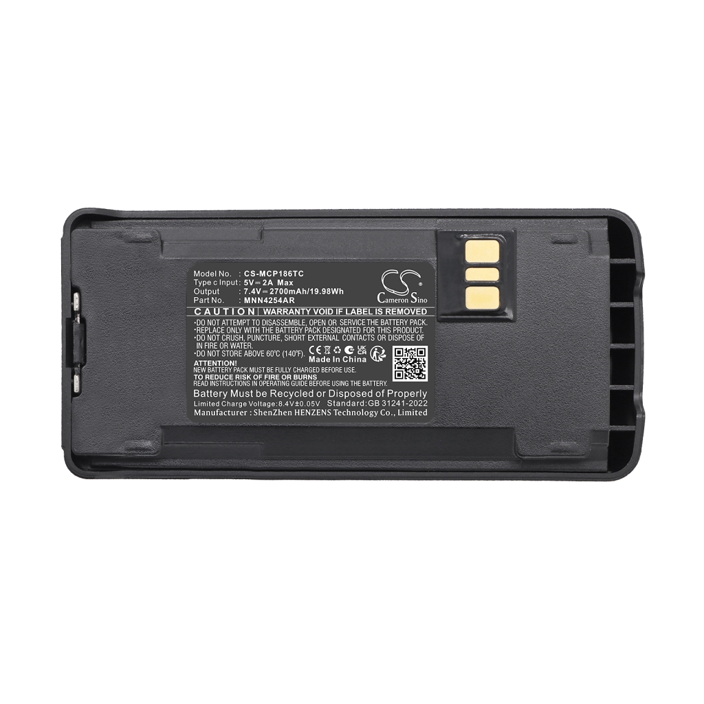 Baterie kompatibilní s Motorola CP040 CP040 CS-MCP186TC