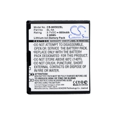 Kompatibilní náhrada baterie za Nokia BL-5A