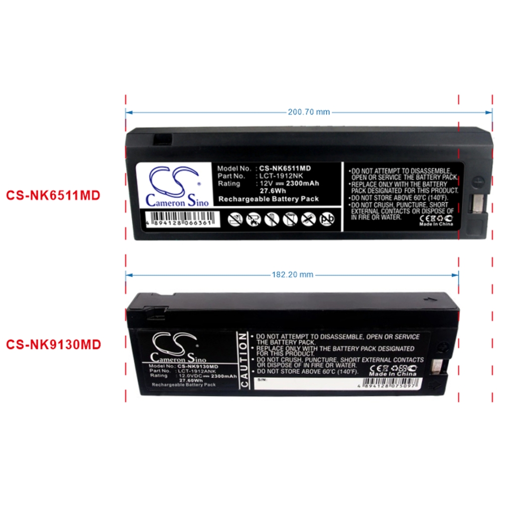 Baterie kompatibilní s Nihon Kohden Philips CS-NK6511MD