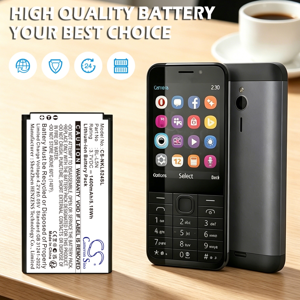 Baterie kompatibilní s Nokia CS-NKL524SL