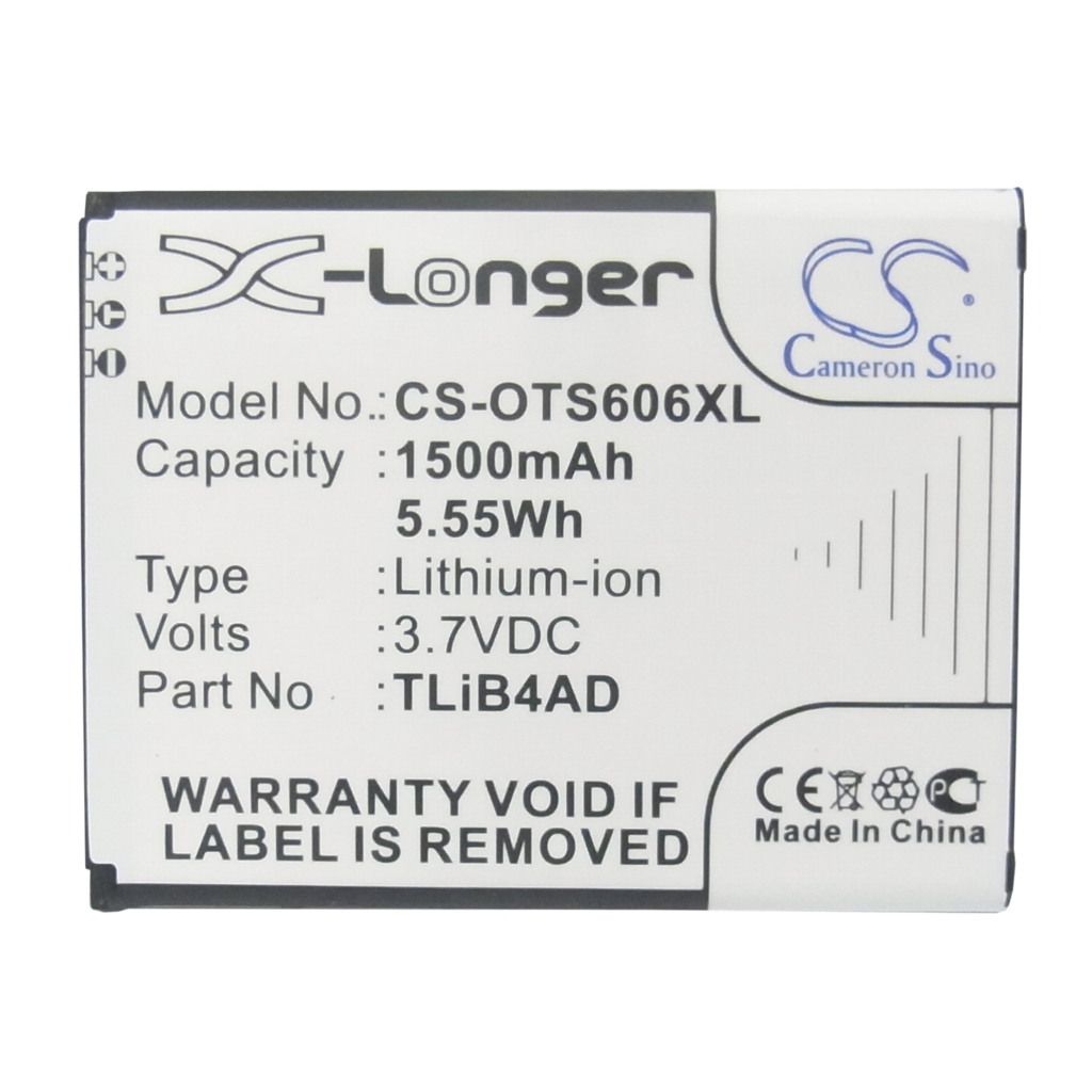 Baterie kompatibilní s Alcatel TCL CS-OTS606XL