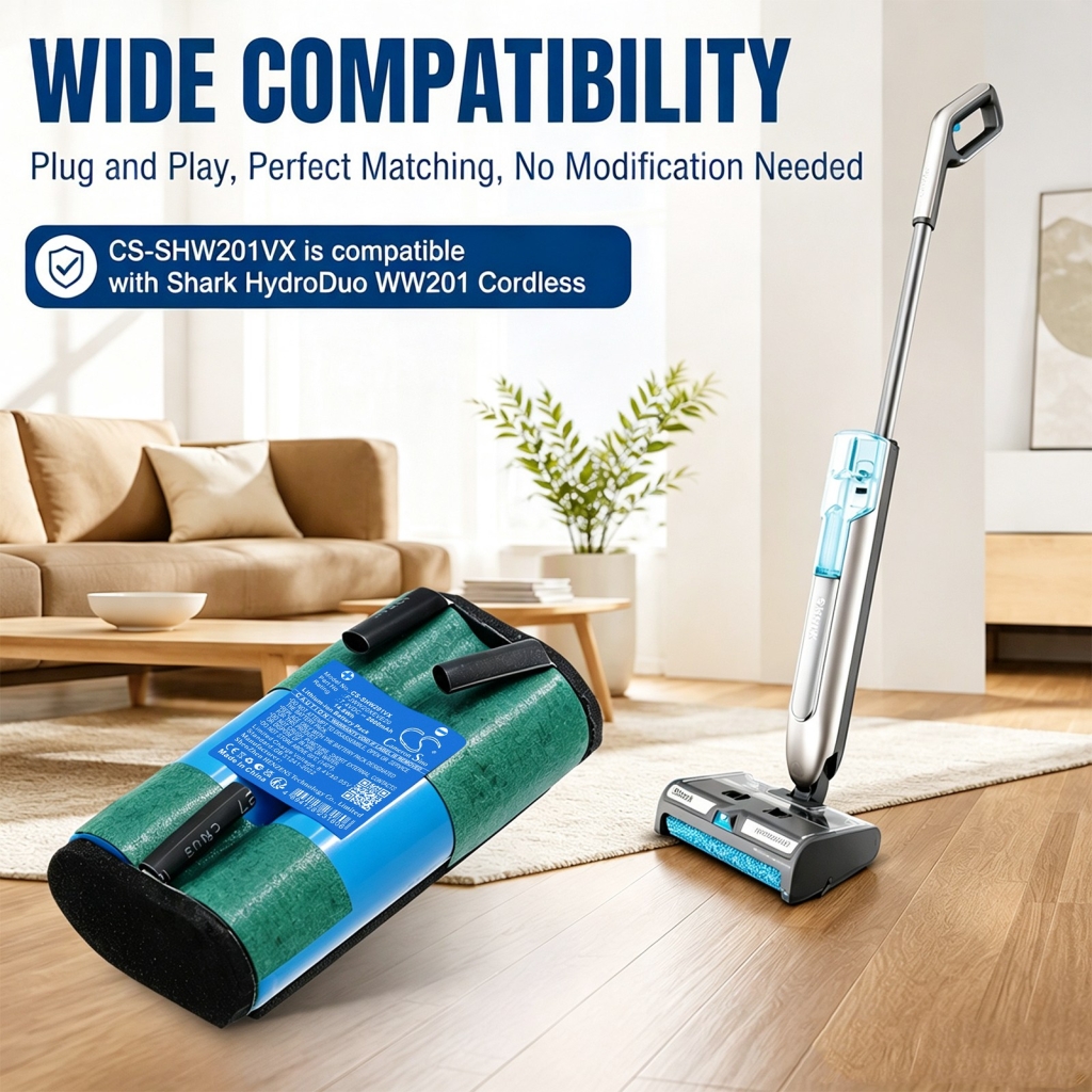 Baterie kompatibilní s Shark HydroDuo WW201 Cordless Wet & Dry Cleane CS-SHW201VX