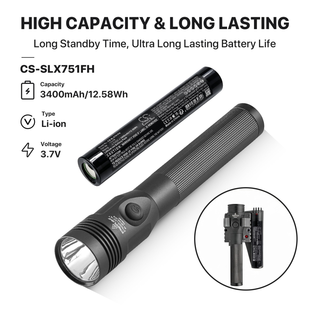Baterie kompatibilní s Streamlight CS-SLX751FH