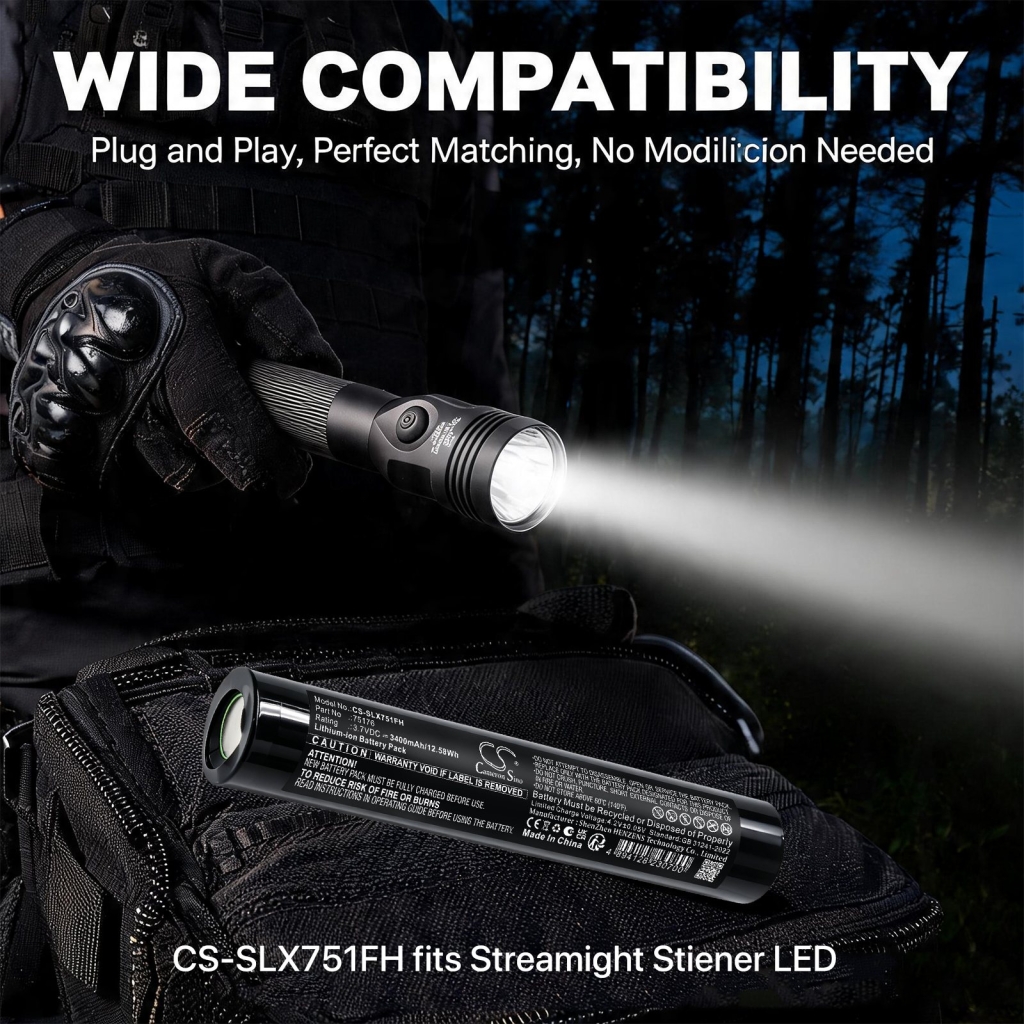 Baterie kompatibilní s Streamlight CS-SLX751FH