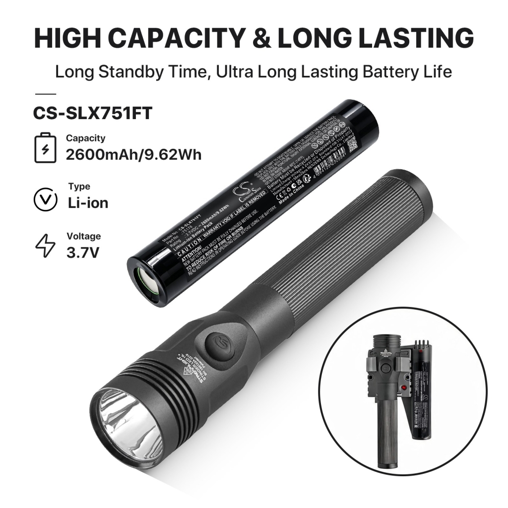 Baterie kompatibilní s Streamlight Stinger LED CS-SLX751FT