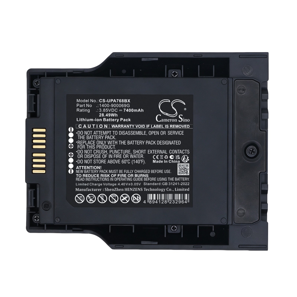 Baterie kompatibilní s Unitech PA768 PA768 Rugged Mobile Computer CS-UPA768BX