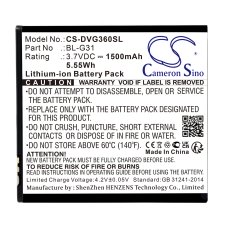 Baterie do mobilů DOOV CS-DVG360SL