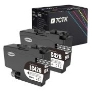 TCTK inkoustové cartridge LC426XLBK 2 ks černá kompatibilní s Brother MFC-J 4335 DW 4340 DW 4535 DW 4540 DW XL, nahrazuje LC426XLBK