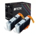 TCTK Inkoustové náplně 3eBK sada 2 ks černá kompatibilní s Canon BJC 3000 6000 6100 6200, pro BJC 6200 S, pro BJC 6500, pro MultiPASS C 100, pro MultiPASS MP 700, pro MultiPASS MP 700 Photo