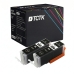 TCTK Inkoustové náplně PGI-550XL sada 2 ks černá kompatibilní s Canon PIXMA IP 7200 7240 7250 8700 8720 8750, PIXMA IX 6800 6850, PIXMA MG 5400 5450 5500 5550 5600 5650 5655 6300, nahrazuje 6443B001