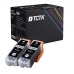 TCTK Inkoustové náplně 33XL sada 2 ks černá kompatibilní s Epson Expression Premium XP-530 XP-540 XP-630 XP-635 XP-640 XP-645 XP-7100 XP-830 XP-900, nahrazuje C13T33514012