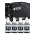TCTK Inkoustové náplně GI-590 BK sada 4 ks černá kompatibilní s Canon PIXMA G 1500 1501 1510 1515 2500 2501 2510 3500 3501 3510 3515 4400 4411 4500 4510 4511 4515, nahrazuje 1603C001