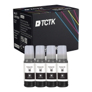 TCTK Inkoust 102 balení 4 ks Černá kompatibilní s Epson EcoTank ET-15000 ET-2700 ET-2750 ET-2850 ET-3700 ET-3750 ET-3850 ET-4750 ET-4850 WorkForce ST-2000, nahrazuje C13T03R140