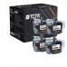 TCTK Inkoustové náplně LC-422XL sada 4 ks černá kompatibilní s Brother MFC-J 5340 DW, pro MFC-J 5340 DWE Ecopro, pro MFC-J 5345 DW, pro MFC-J 5740 DW, pro MFC-J 6540 DW DWE, nahrazuje LC422XLBK