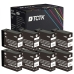 TCTK Inkoustové náplně PGI-2100 sada 4 ks černá kompatibilní s Canon MAXIFY iB 4000 4010 4020 4030 4040 4050 4060 4070 4080 4090 4100 4110 4120 4130 4140 4150 4170 4180 4190, MAXIFY MB 5000 5020 5030