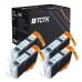 TCTK Inkoustové náplně 5 sada 4 ks černá kompatibilní s Canon BJC 3000 6000 6100 6200, BJC 6200 S, BJC 6500 8200, BJC 8200 Photo, MultiPASS C 100, PIXMA i 860 865, PIXMA i 900 D, PIXMA i 905 D