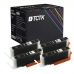 TCTK Inkoustové náplně CLI-581XXLBK sada 4 ks černá kompatibilní s Canon PIXMA TS 6100 6150 6151 6200 6220 6240 6241 6250 6251 6300 6350 6351 705 8100 8120 8150 8151 8152 8200 8220, nahrazuje 1998C001