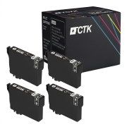 TCTK Inkoustové náplně 603XL sada 4 ks černá kompatibilní s Epson Expression Home XP-2100 XP-2105 XP-2150 XP-2155 XP-3100 XP-3105 XP-3150 XP-3155 XP-4100 XP-4105 XP-4150, nahrazuje C13T03A14010