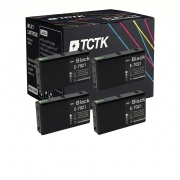 TCTK Inkoustové náplně T7021 sada 4 ks černá kompatibilní s Epson WorkForce Pro WP-4000 WP-4015DN WP-4025DW WP-4095DN WP-4500 WP-4515DN WP-4525DNF WP-4535DWF WP-4545DTWF WP-4595DNF