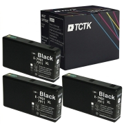 TCTK Inkoustové náplně 79 sada 4 ks černá kompatibilní s Epson WorkForce Pro WF-4630 DWF, WorkForce Pro WF-4640 DTWF, WorkForce Pro WF-5100, WorkForce Pro WF-5110 DW, nahrazuje C13T79114010