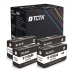 TCTK Inkoustové náplně 711 sada 4 ks černá kompatibilní s HP DesignJet T 120, DesignJet T 120 24 Inch, DesignJet T 125 130 520, DesignJet T 520 24 Inch, DesignJet T 520 36 Inch, nahrazuje CZ133A