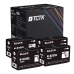 TCTK Inkoustové náplně 932XL sada 4 ks černá kompatibilní s HP OfficeJet 6100 6600 6700, pro OfficeJet 6700 Premium, pro OfficeJet 7110, pro OfficeJet 7110 wide format, nahrazuje CN053AE