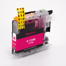 Kompatibilní s Brother LC123M / 10ml Inkoust Tmavě purpurová (Inkoustové kazety)