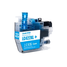 Kompatibilní s Brother LC422XLC / 19ml Inkoust Modrozelená (Inkoustové kazety)