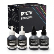 TCTK Inkoustové náplně BT6000BK BT6000BK sada 4 ks 2x černá 2x azurová kompatibilní s Brother DCP-T300 DCP-T500W DCP-T700W MFC-T800W