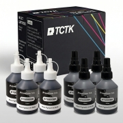 TCTK Inkoustové náplně 100mlBT6000BK BT6000BK sada 8 ks 4x černá 4x azurová kompatibilní s Brother DCP-T300 DCP-T500W DCP-T700W MFC-T800W