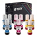 TCTK Inkoustové náplně E-101C E-101M E-101Y sada 9 ks CMY (po 3 ks) kompatibilní s Epson EcoTank L14150 L4150 L4160 L4260 L4266 L6160 L6170 L6176 L6190 L6260 L6270 L6276 L6290