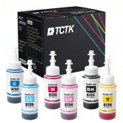 TCTK Inkoustové náplně 100ml 100mlT6732 100ml 100ml T6735 100mlT6736 sada 6 ks vícebarevná kompatibilní s Epson L1800 Epson L1800, L800 Epson L800, L805 Epson L805, L810 Epson L810, L850 Epson L850