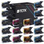 TCTK inkoustové kazety LC-12 LC12 16pack CMYK kompatibilní s Brother DCP-J525N J540N J725DW J925DW MFC-J280W J425W J6910DW, nahrazuje LC12BK