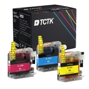 TCTK inkoustové kazety LC-125 sada 3 ks CMY kompatibilní s Brother DCP-J4110DW DCP-J4110W MFC-J4310DW MFC-J4410DW MFC-J4510DW, nahrazuje LC125XLC