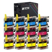 TCTK inkoustové kazety LC-125 sada 12 ks CMY kompatibilní s Brother DCP-J 4110 DW, MFC-J 4310 DW 4410 DW 4510 DW 4610 DW, nahrazuje LC125XLC