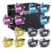 TCTK inkoustové kazety LC-422XL 12ks CMYK kompatibilní s Brother MFC-J 5340 DW DWE Ecopro 5345 DW 5740 DW 6540 DW 6590 DW 6940 DW, nahrazuje LC422XLBK