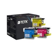 TCTK inkoustové kazety LC-1100 sada 3 ks CMY kompatibilní s Brother DCP-145 C DCP-J125 MFC-295 CN MFC-J615 W, nahrazuje LC1100C
