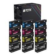 TCTK inkoust 1500XL 12ks CMYK kompatibilní s Canon MAXIFY MB2000 MB2050 MB2100 MB2150 MB2300 MB2700, nahrazuje 9182B001
