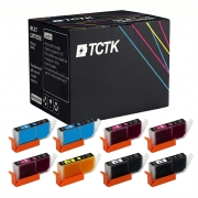 Multipack (8) Inkousty CMYK (Azurová/Purpurová/Žlutá/Černá) Kompatibilní s Canon PIXMA - Nahrazuje C-526BK