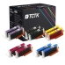 TCTK Inkoustové náplně CLI-581XXLPB CLI-581XXLBK CLI-581XXLC CLI-581XXLM CLI-581XXLY sada 10 ks vícebarevná (po 2 ks) kompatibilní s Canon PIXMA TS 6100 6150 6151 6200 6220 6240, nahrazuje 1999C001