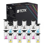 TCTK inkoust 4-pack CMYK kompatibilní s Epson WorkForce Pro WF-C529R WF-C529R DTW WF-C579R D2TWF WF-C579R DTWF WF-C579R DWF, nahrazuje C13T01C100 C13T01D200 C13T01D300 C13T01D400