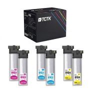 TCTK Inkoustové náplně C13T01C200 C13T01C300 C13T01C400 sada 6 ks CMY (po 2 ks) kompatibilní s Epson WorkForce Pro WF-C 529 R, WorkForce Pro WF-C 529 R DTW, WorkForce Pro WF-C 579 R D2TWF DTWF DWF