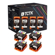 TCTK Inkoustové náplně 266 267 sada 8 ks 4x černá 4x Multi-Color kompatibilní s Epson WorkForce WF-100 W, pro WorkForce WF-110 W, nahrazuje C13T26614010